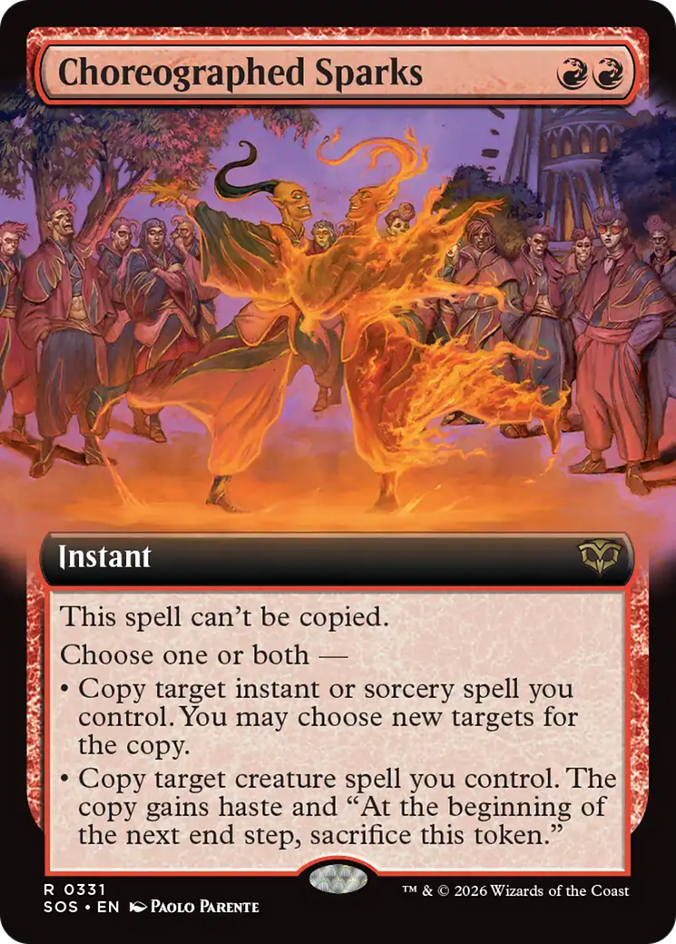 Choreographed Sparks (Extended Art) [Secrets of Strixhaven] | L.A. Mood Comics and Games