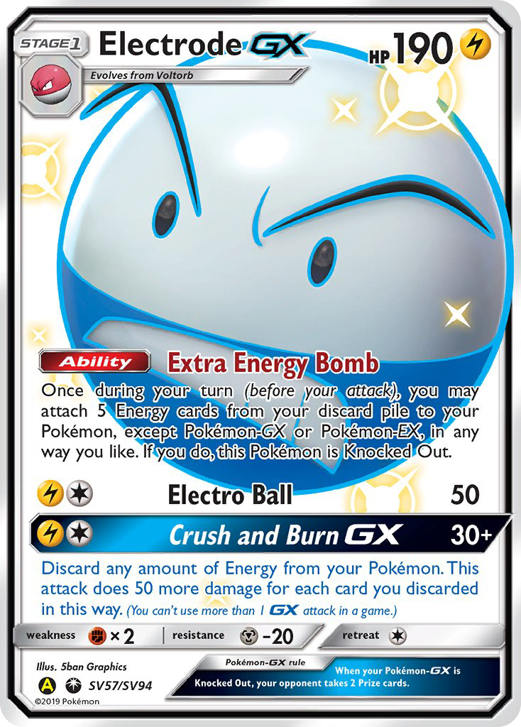 Electrode GX (SV57/SV94) [Sun & Moon: Hidden Fates - Shiny Vault] | L.A. Mood Comics and Games