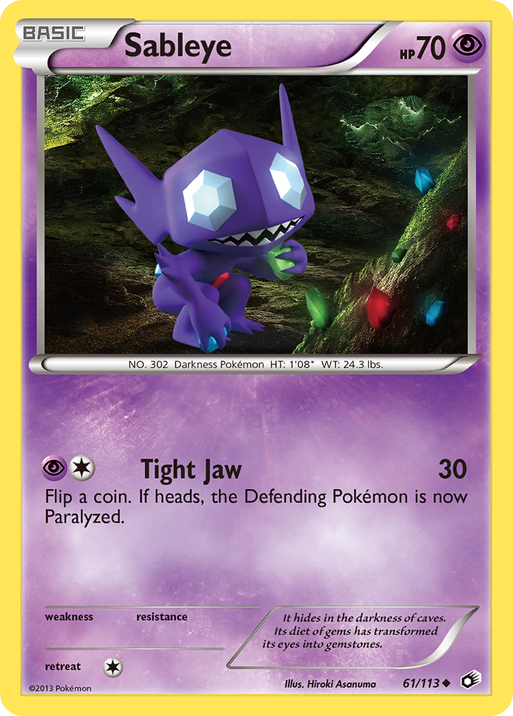 Sableye (61/113) [Black & White: Legendary Treasures] | L.A. Mood Comics and Games