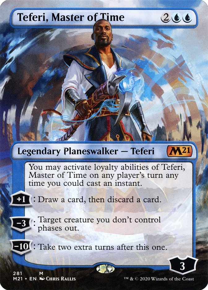 Teferi, Master of Time (Borderless) [Core Set 2021] | L.A. Mood Comics and Games