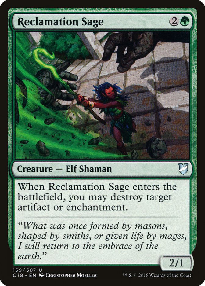 Reclamation Sage [Commander 2018] | L.A. Mood Comics and Games
