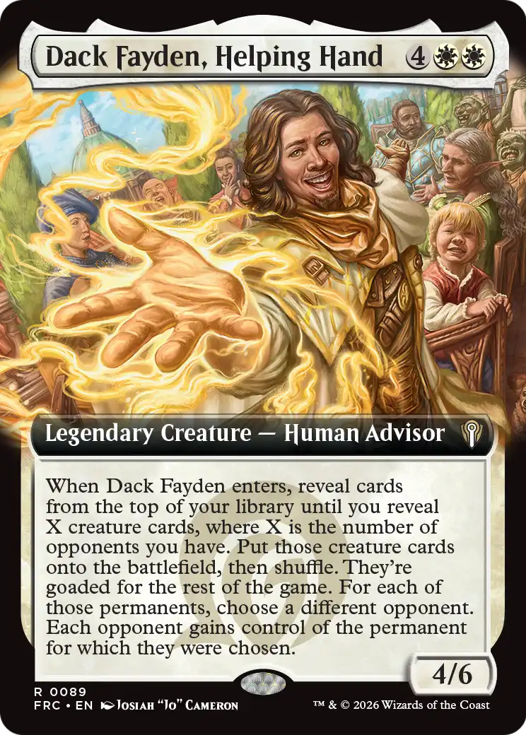 Dack Fayden, Helping Hand (Extended Art) [Reality Fracture Commander] | L.A. Mood Comics and Games