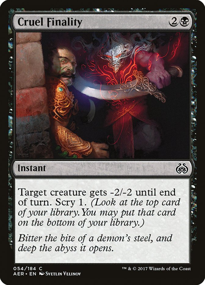 Cruel Finality [Aether Revolt] | L.A. Mood Comics and Games