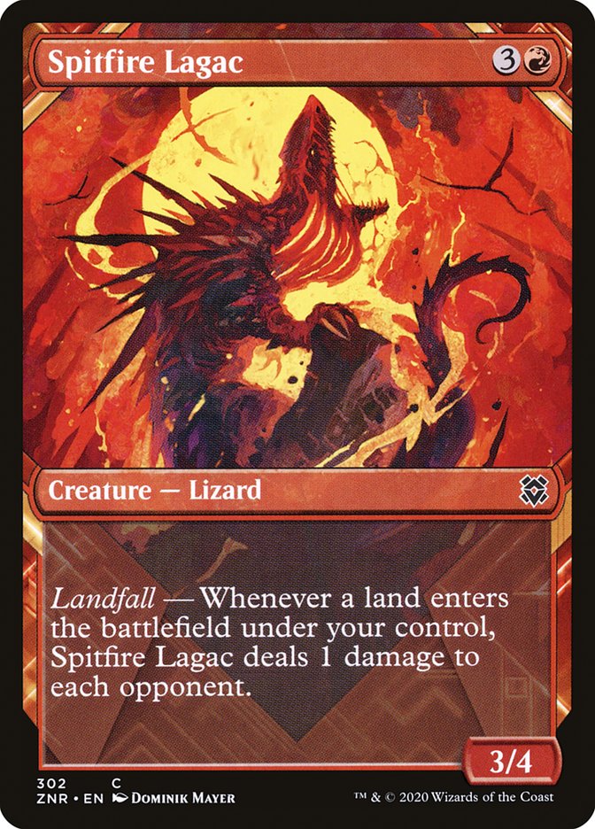Spitfire Lagac (Showcase) [Zendikar Rising] | L.A. Mood Comics and Games