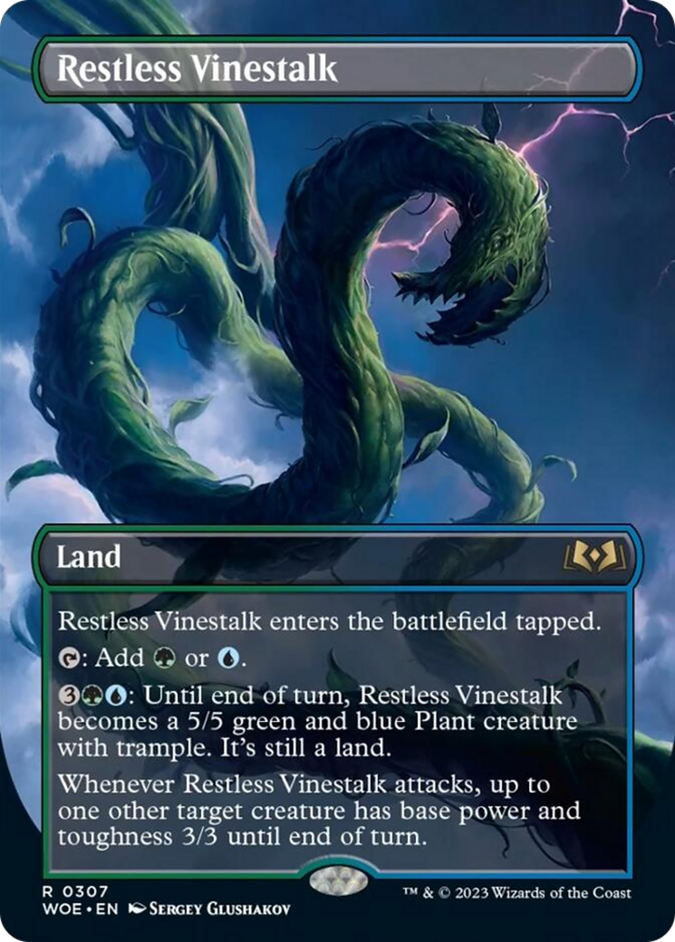 Restless Vinestalk (Borderless) [Wilds of Eldraine] | L.A. Mood Comics and Games