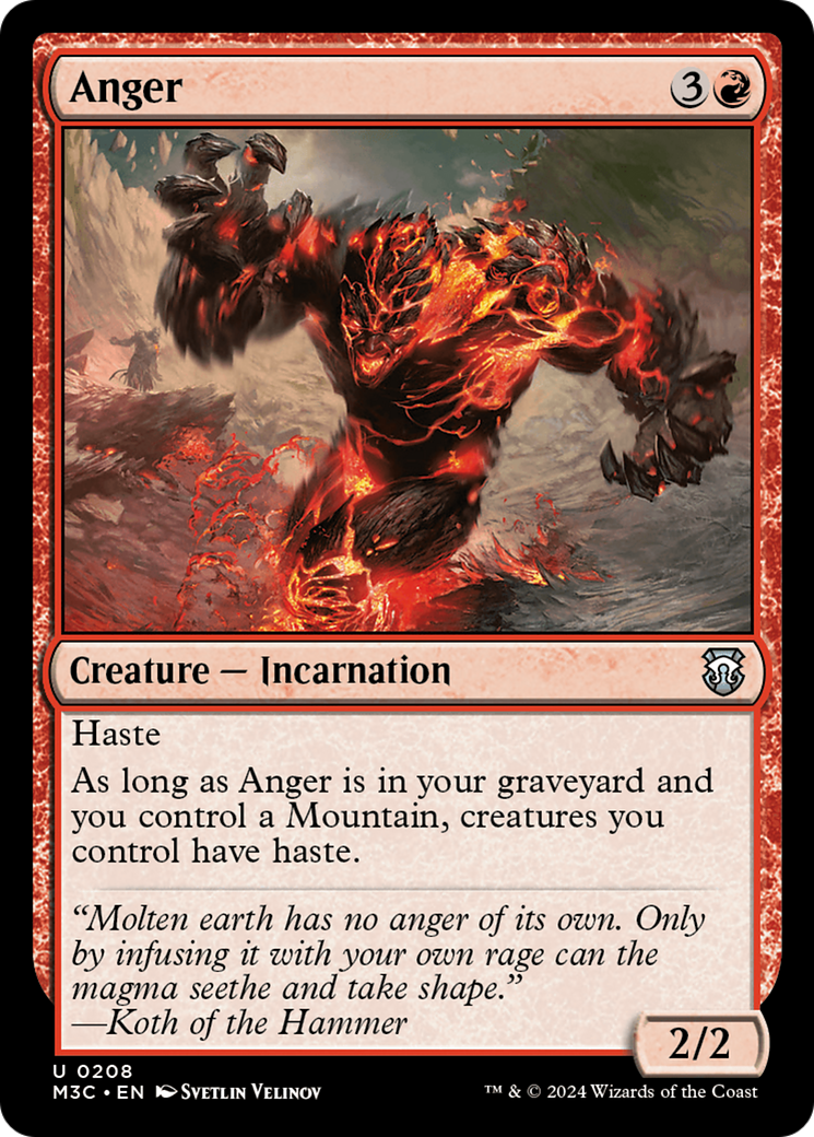 Anger [Modern Horizons 3 Commander] | L.A. Mood Comics and Games