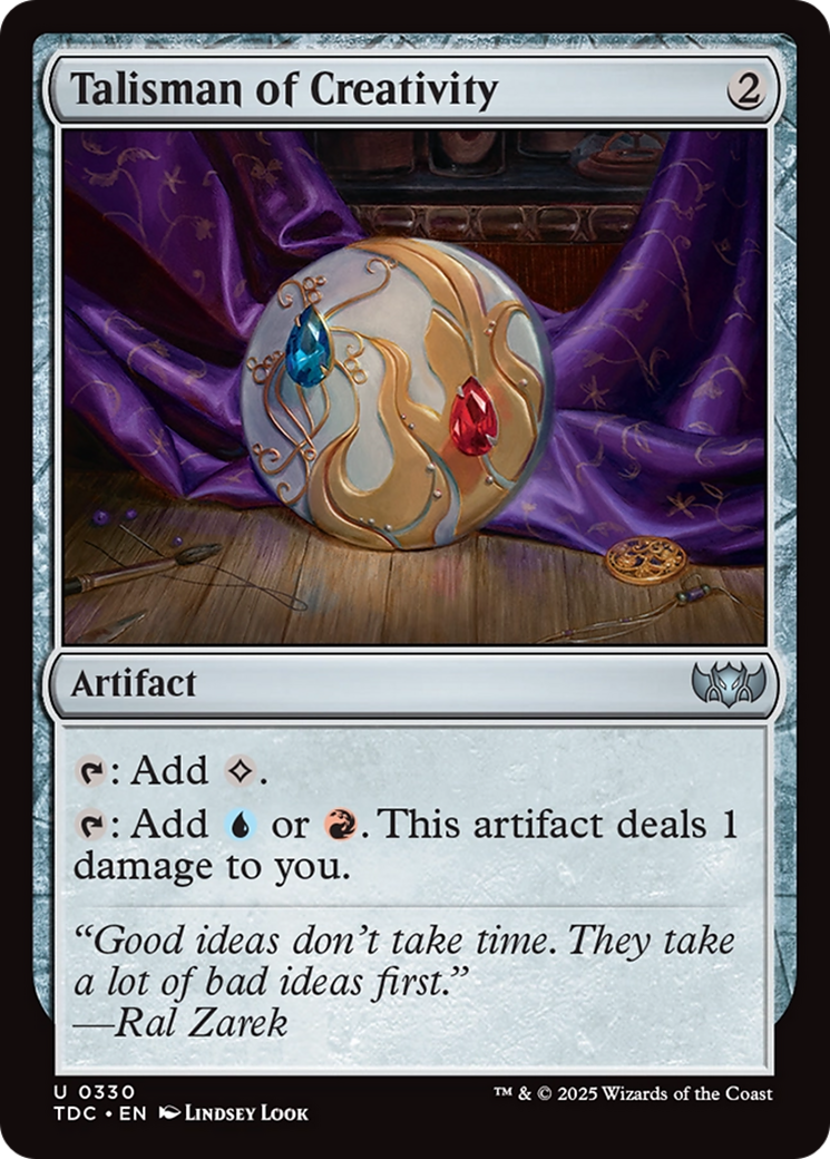 Talisman of Creativity [Tarkir: Dragonstorm Commander] | L.A. Mood Comics and Games