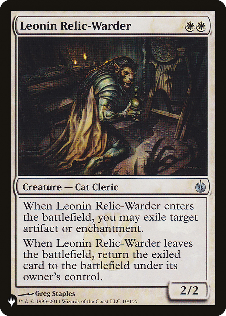 Leonin Relic-Warder (MBS) [The List] | L.A. Mood Comics and Games