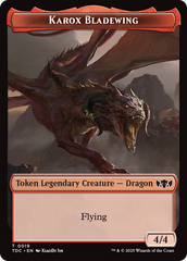 Karox Bladewing // Copy Double-Sided Token [Tarkir: Dragonstorm Commander Tokens] | L.A. Mood Comics and Games