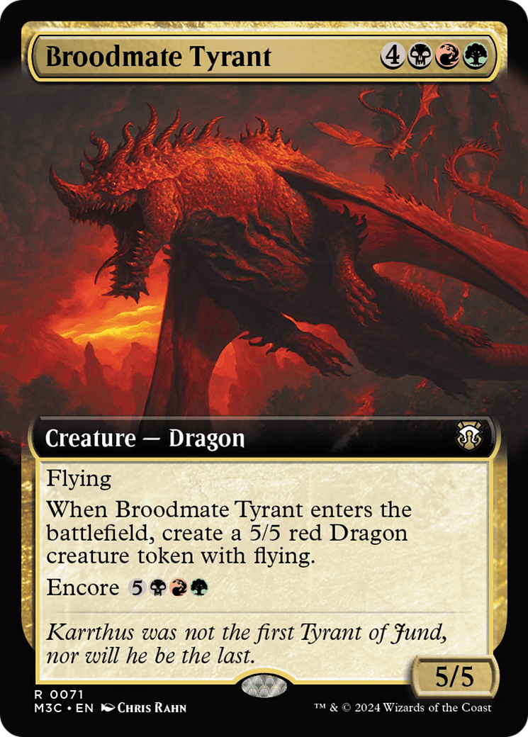 Broodmate Tyrant (Extended Art) [Modern Horizons 3 Commander] | L.A. Mood Comics and Games