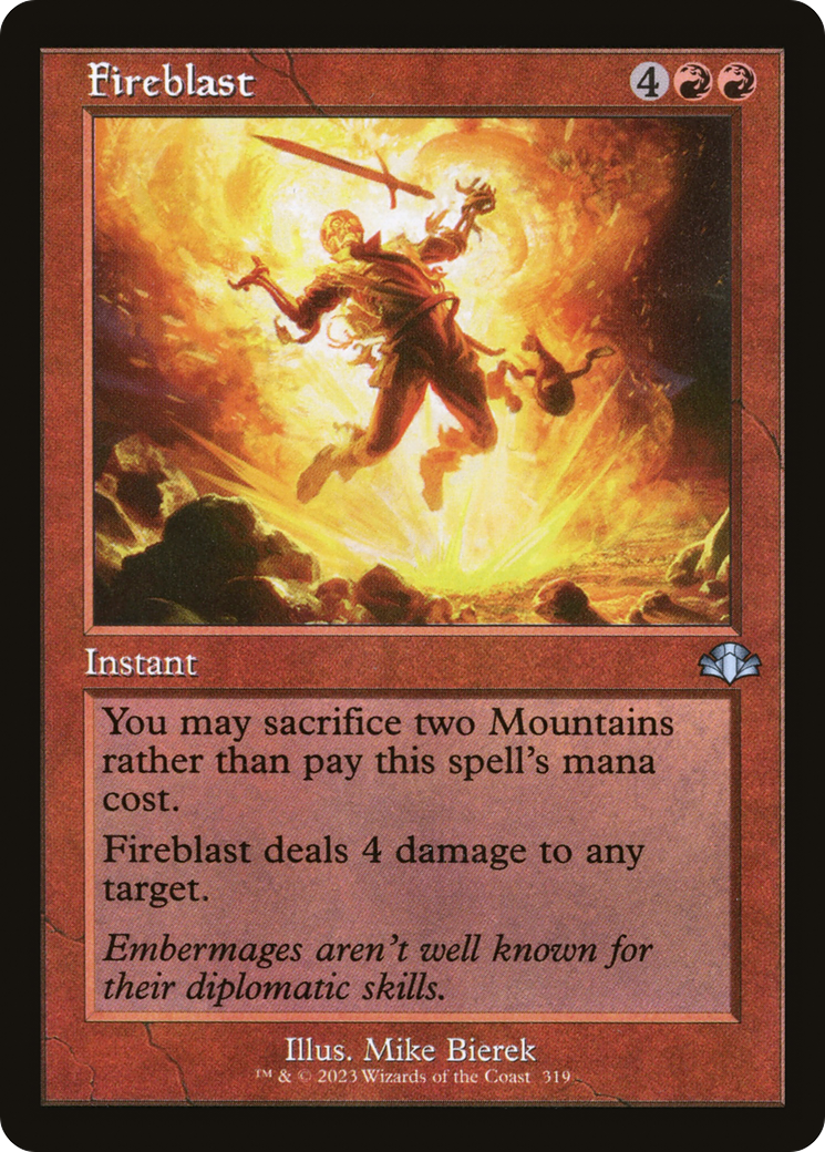 Fireblast (Retro) [Dominaria Remastered] | L.A. Mood Comics and Games