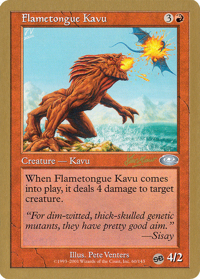 Flametongue Kavu (Sim Han How) (SB) [World Championship Decks 2002] | L.A. Mood Comics and Games