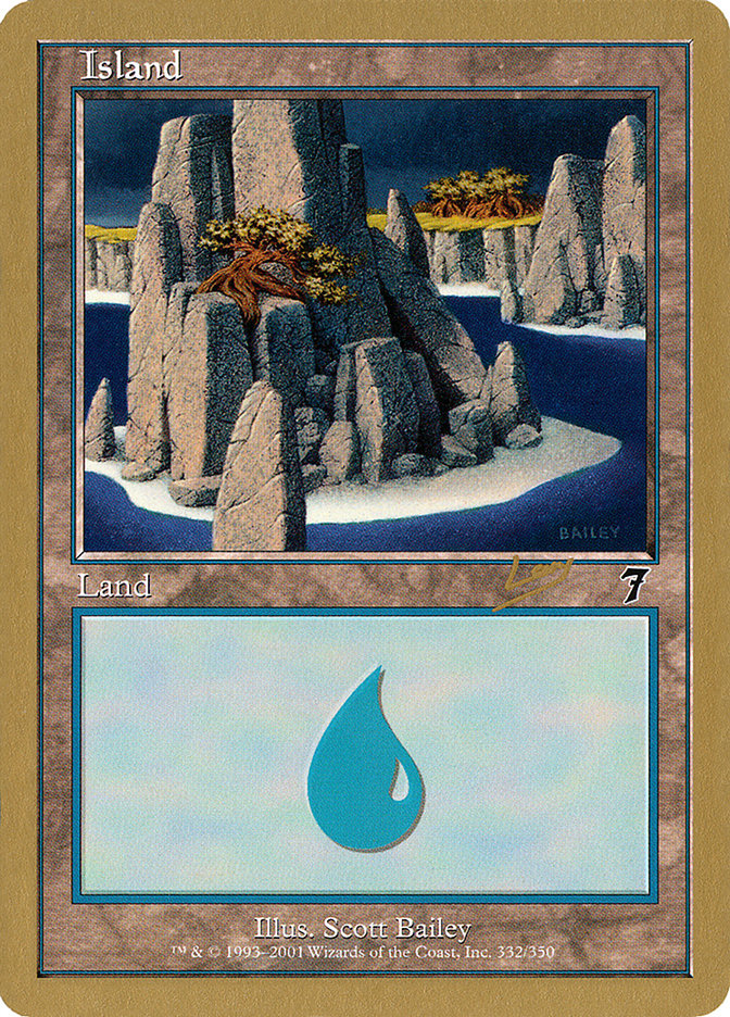 Island (rl332) (Raphael Levy) [World Championship Decks 2002] | L.A. Mood Comics and Games