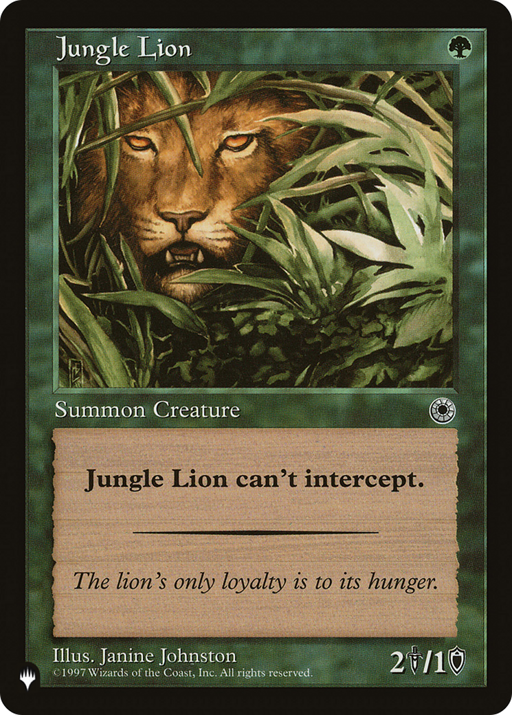 Jungle Lion [The List] | L.A. Mood Comics and Games