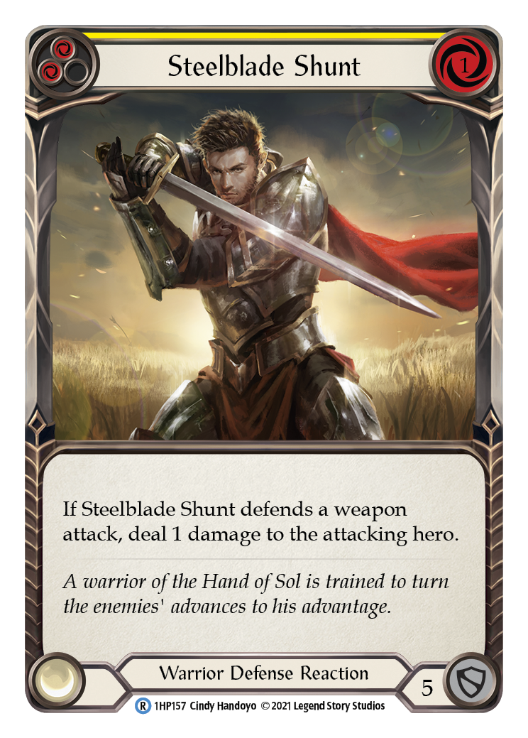 Steelblade Shunt (Yellow) [1HP157] (History Pack 1) | L.A. Mood Comics and Games