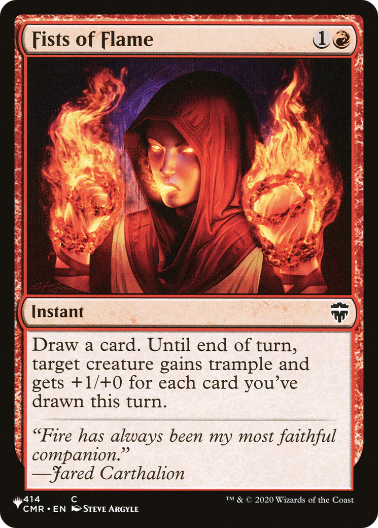 Fists of Flame [The List] | L.A. Mood Comics and Games