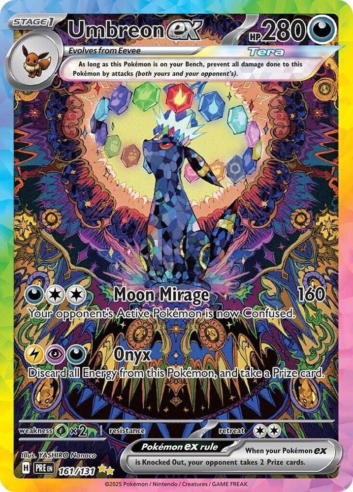 Umbreon ex (161/131) [Scarlet & Violet: Prismatic Evolutions] | L.A. Mood Comics and Games