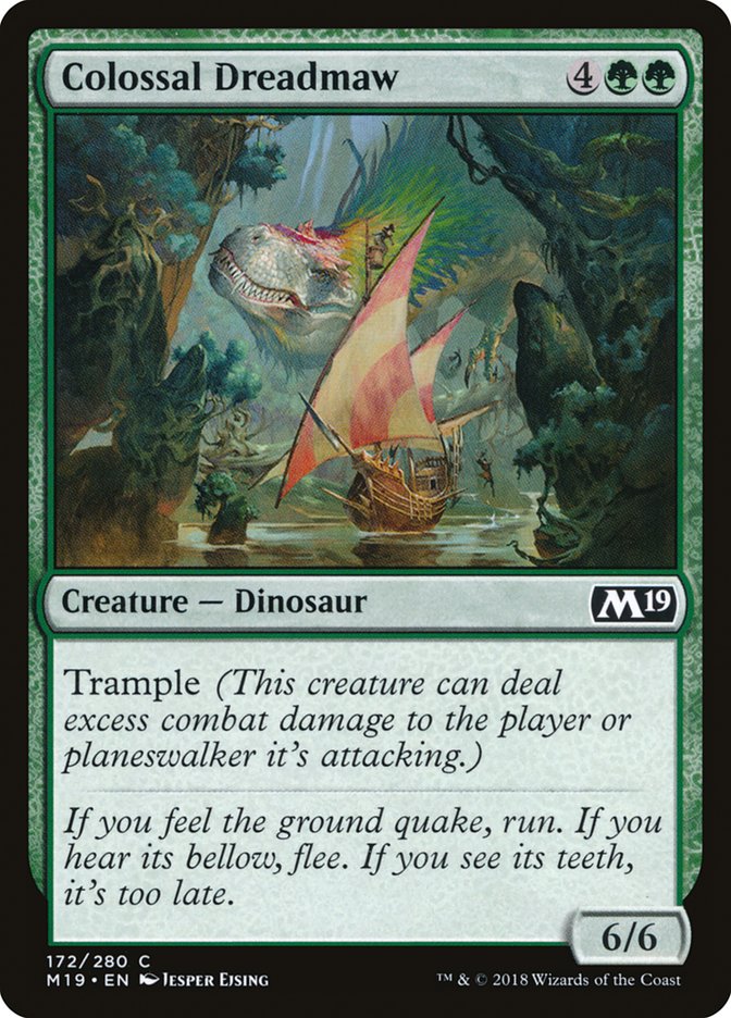 Colossal Dreadmaw [Core Set 2019] | L.A. Mood Comics and Games