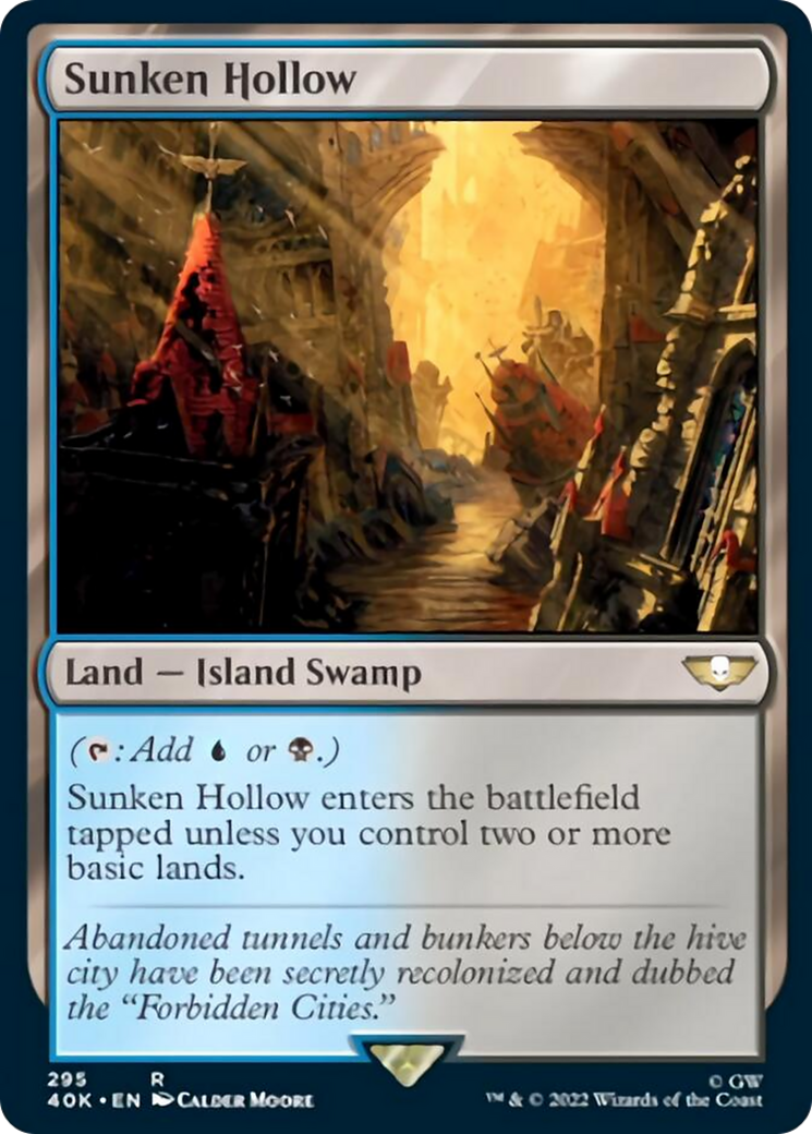 Sunken Hollow (Surge Foil) [Warhammer 40,000] | L.A. Mood Comics and Games