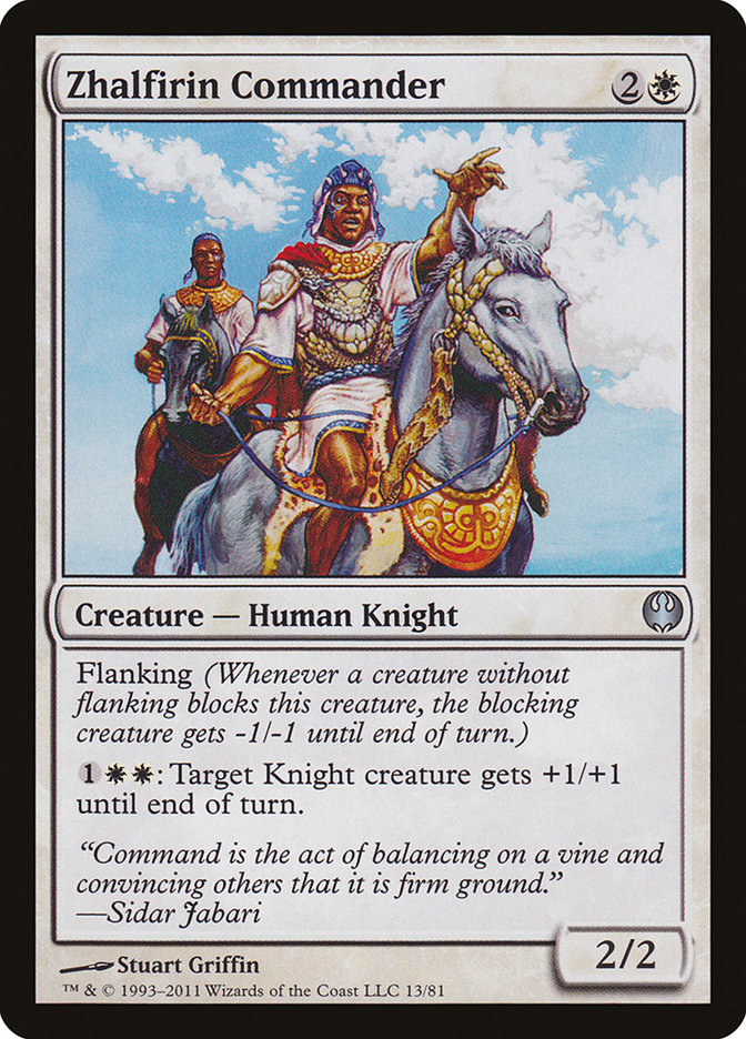 Zhalfirin Commander [Duel Decks: Knights vs. Dragons] | L.A. Mood Comics and Games