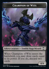 Tentacle // Champion of Wits Double-Sided Token [Streets of New Capenna Commander Tokens] | L.A. Mood Comics and Games