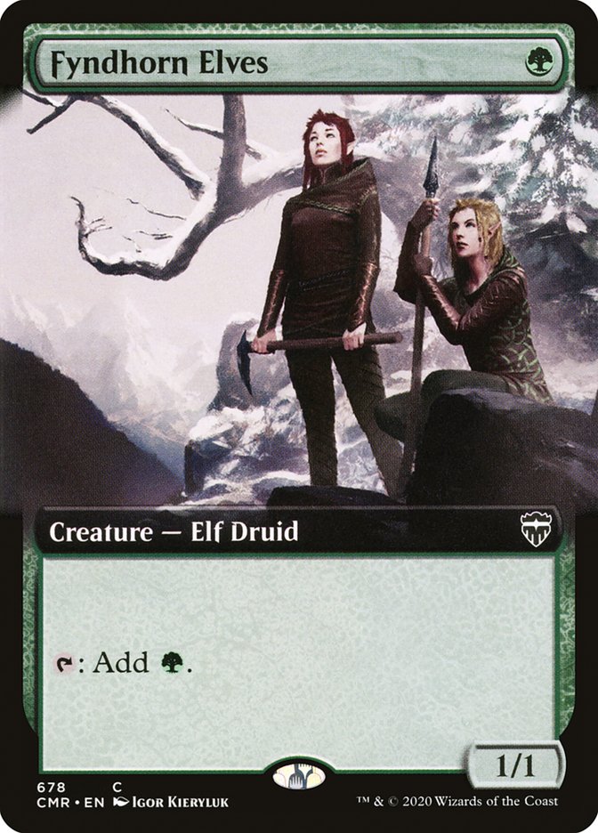 Fyndhorn Elves (Extended Art) [Commander Legends] | L.A. Mood Comics and Games