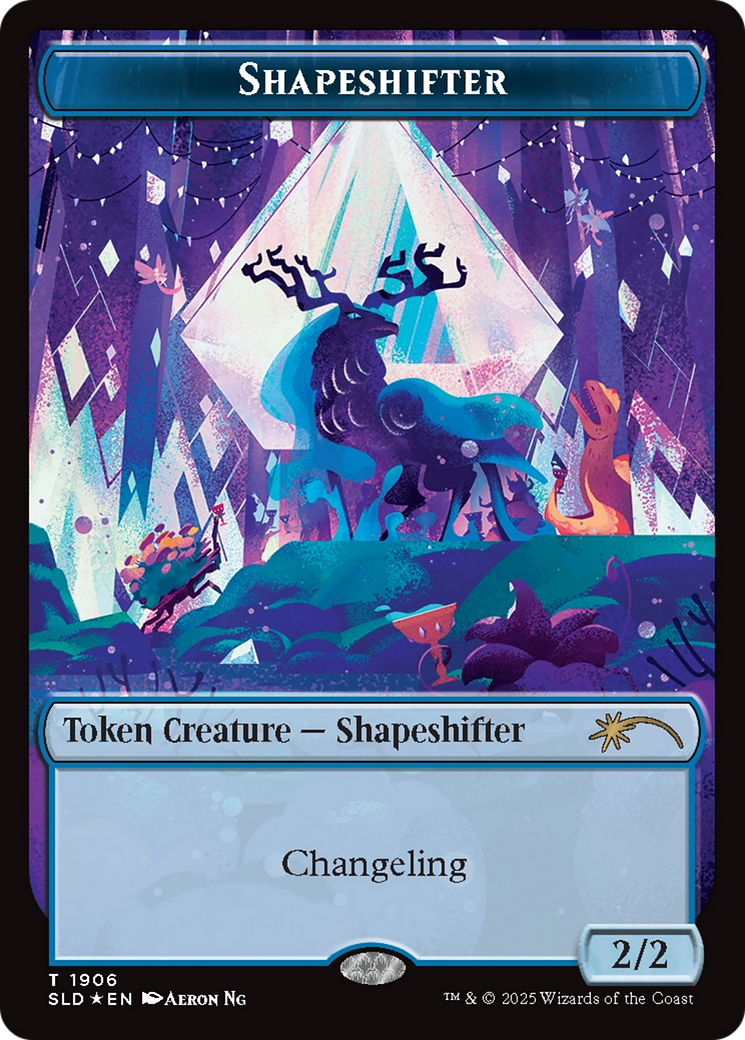 Shapeshifter Token (1906) (Double Rainbow Foil) [Secret Lair Drop Series] | L.A. Mood Comics and Games