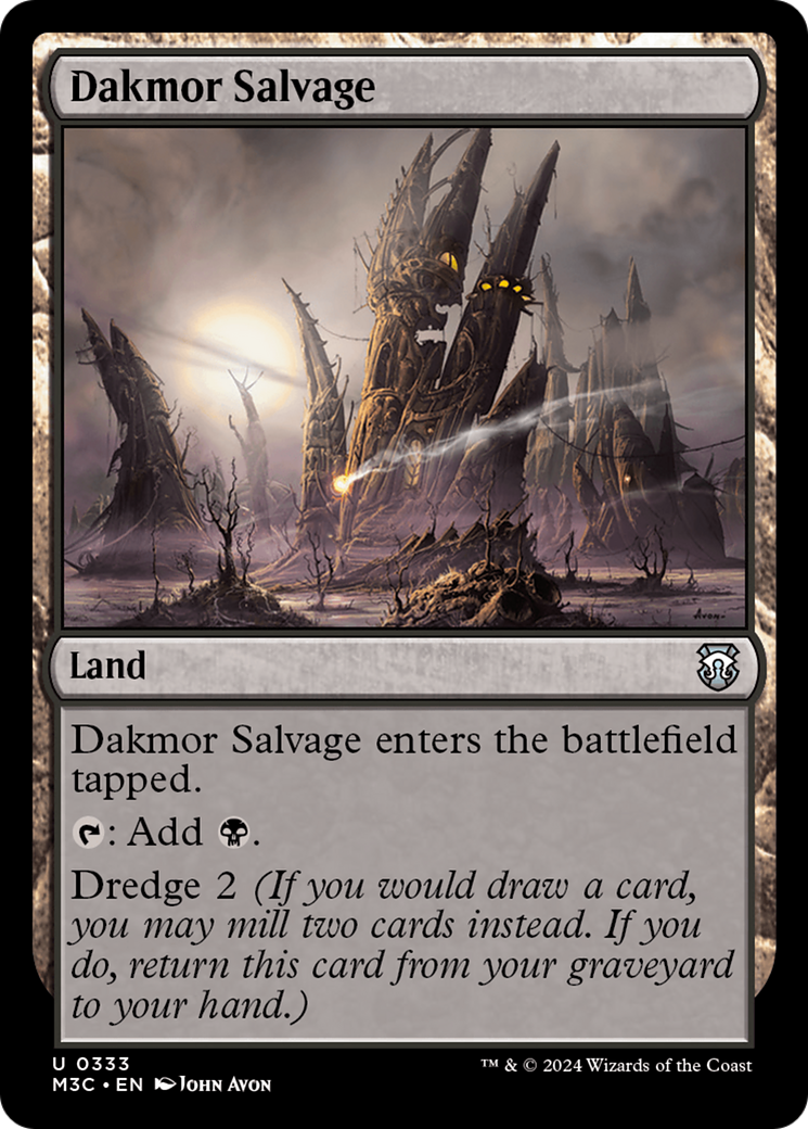 Dakmor Salvage (Ripple Foil) [Modern Horizons 3 Commander] | L.A. Mood Comics and Games