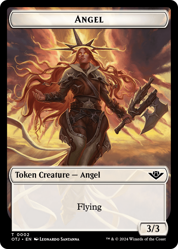 Angel Token [Outlaws of Thunder Junction Tokens] | L.A. Mood Comics and Games