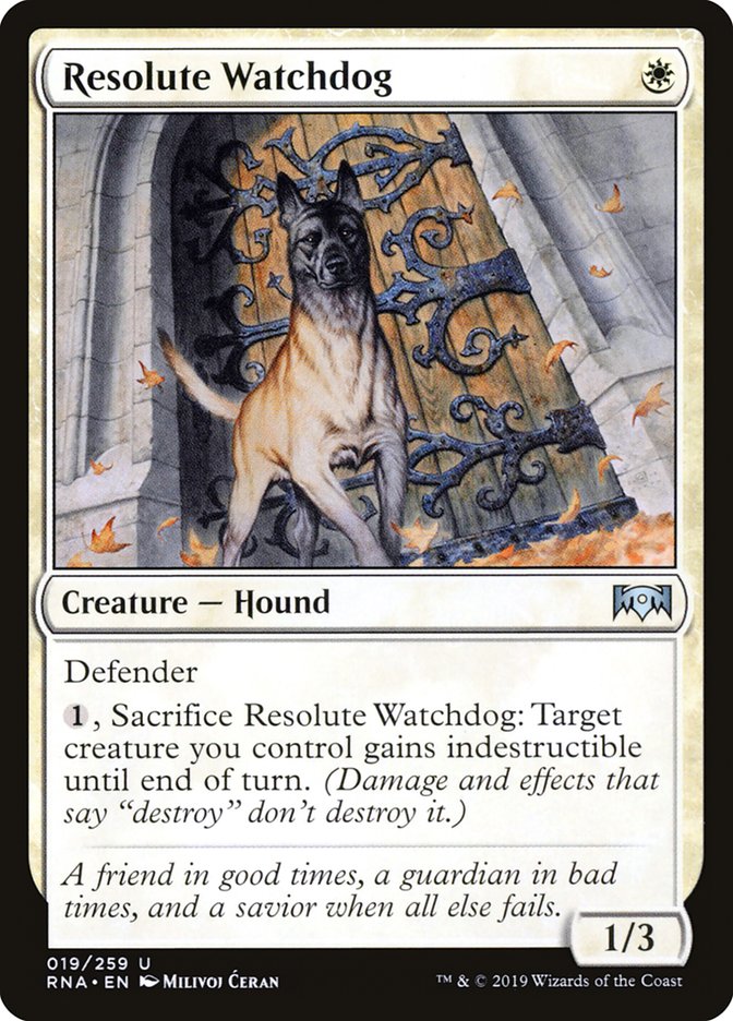 Resolute Watchdog [Ravnica Allegiance] | L.A. Mood Comics and Games
