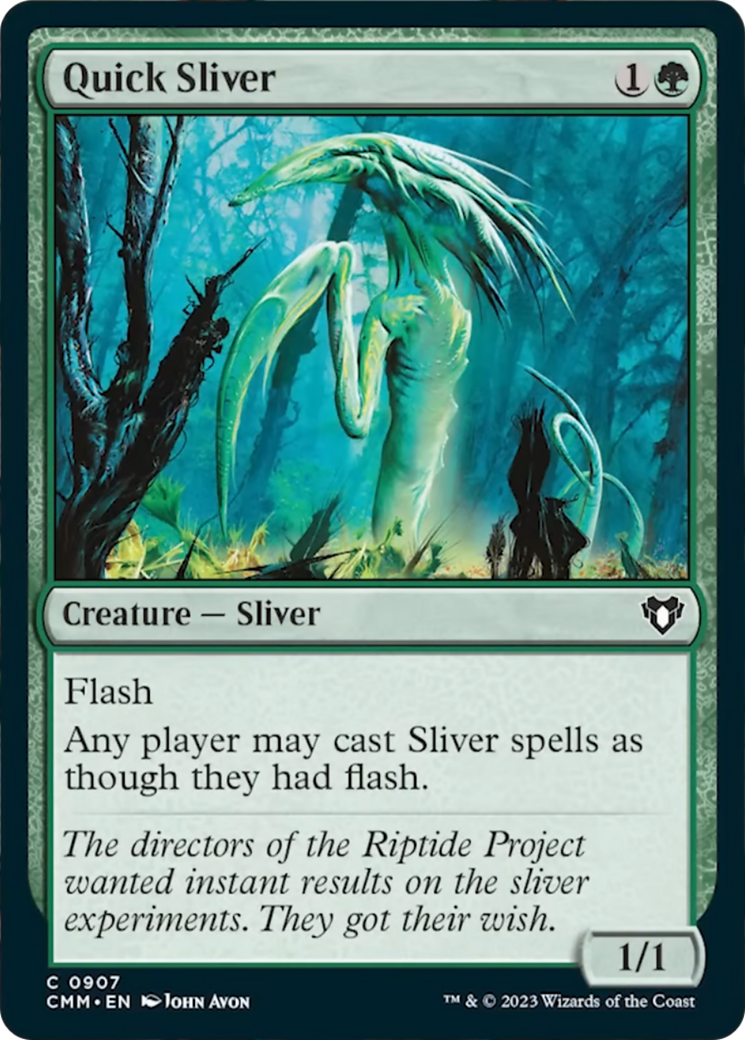 Quick Sliver [Commander Masters] | L.A. Mood Comics and Games