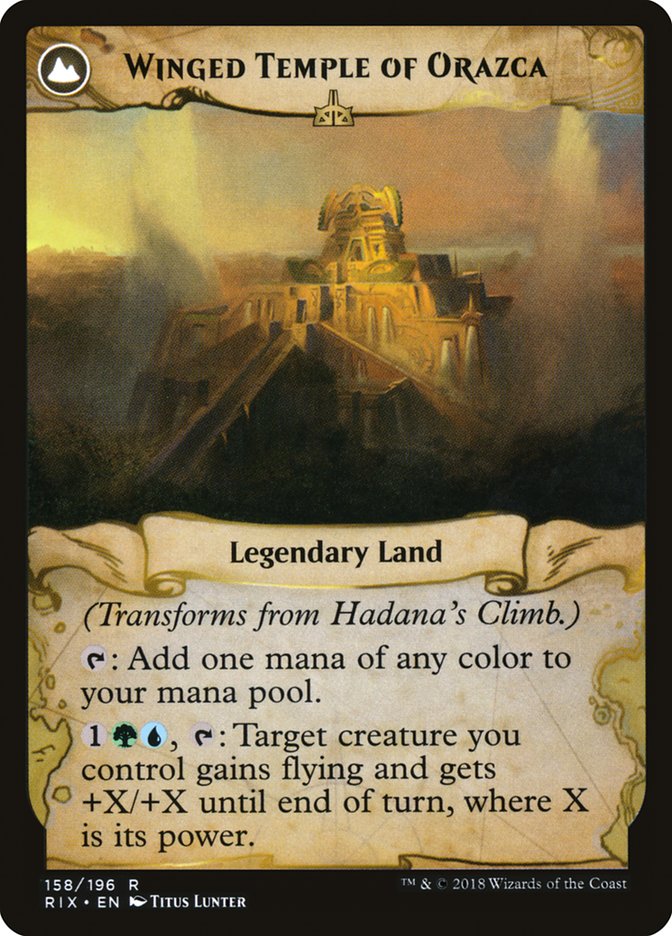 Hadana's Climb // Winged Temple of Orazca [Rivals of Ixalan] | L.A. Mood Comics and Games