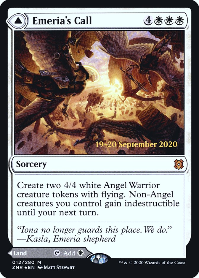 Emeria's Call // Emeria, Shattered Skyclave [Zendikar Rising Prerelease Promos] | L.A. Mood Comics and Games