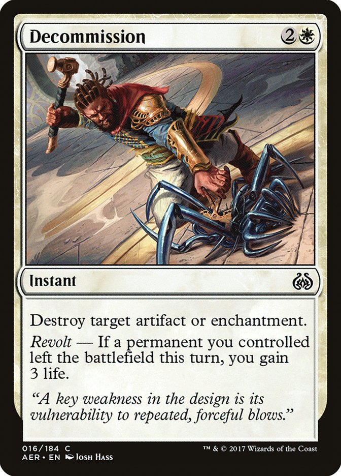 Decommission [Aether Revolt] | L.A. Mood Comics and Games