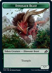 Dinosaur Beast // Human Soldier (004) Double-Sided Token [Ikoria: Lair of Behemoths Tokens] | L.A. Mood Comics and Games