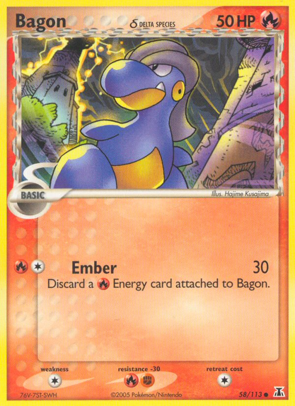 Bagon (58/113) (Delta Species) [EX: Delta Species] | L.A. Mood Comics and Games