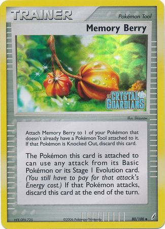 Memory Berry (80/100) (Stamped) [EX: Crystal Guardians] | L.A. Mood Comics and Games