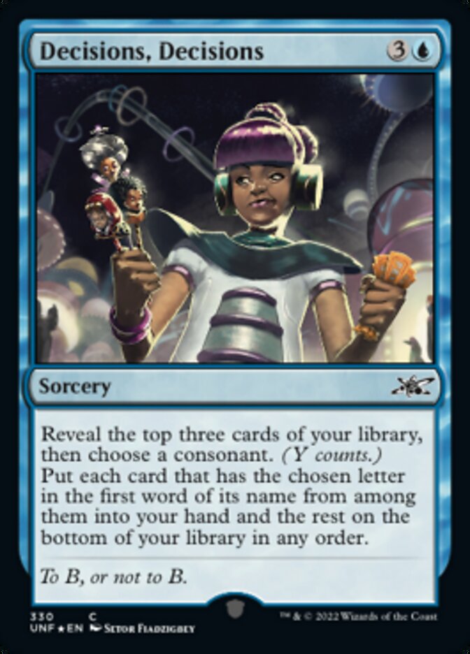 Decisions, Decisions (Galaxy Foil) [Unfinity] | L.A. Mood Comics and Games