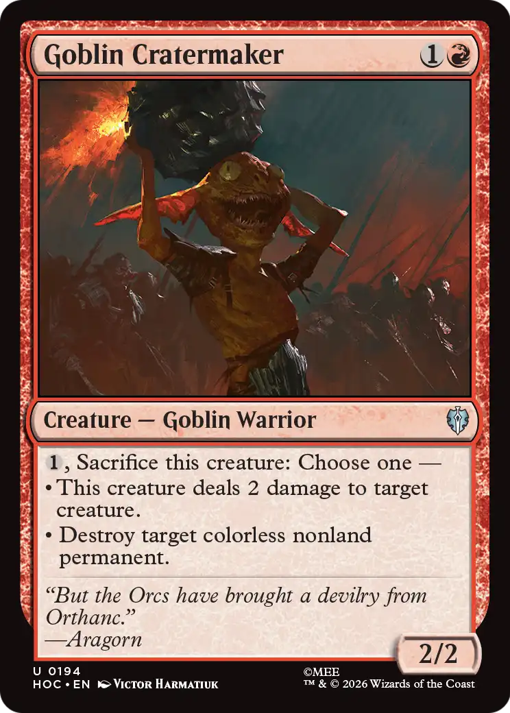 Goblin Cratermaker [The Hobbit: Eternal-Legal] | L.A. Mood Comics and Games