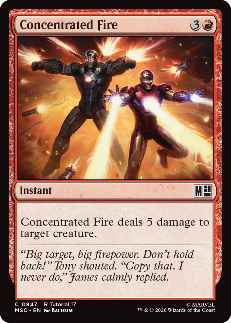 Concentrated Fire (0847) [Marvel Super Heroes Commander] | L.A. Mood Comics and Games