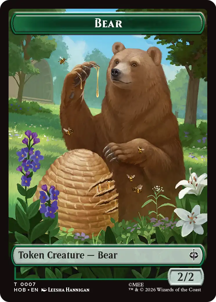 Stone Boulder // Bear Double-Sided Token [The Hobbit Tokens] | L.A. Mood Comics and Games