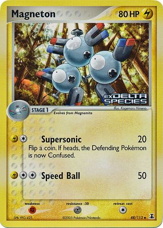 Magneton (48/113) (Stamped) [EX: Delta Species] | L.A. Mood Comics and Games