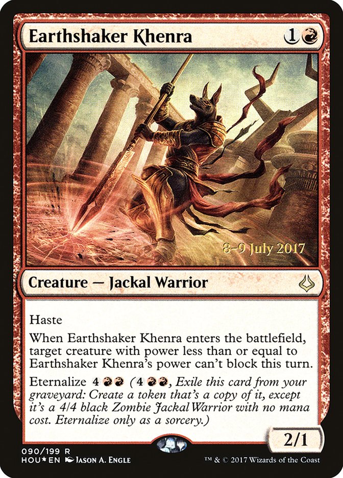 Earthshaker Khenra [Hour of Devastation Prerelease Promos] | L.A. Mood Comics and Games