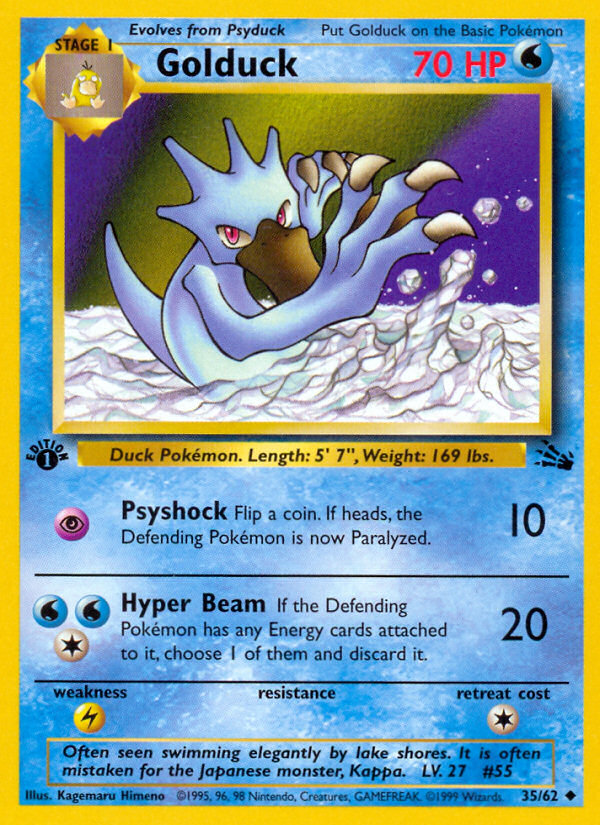 Golduck (35/62) [Fossil 1st Edition] | L.A. Mood Comics and Games