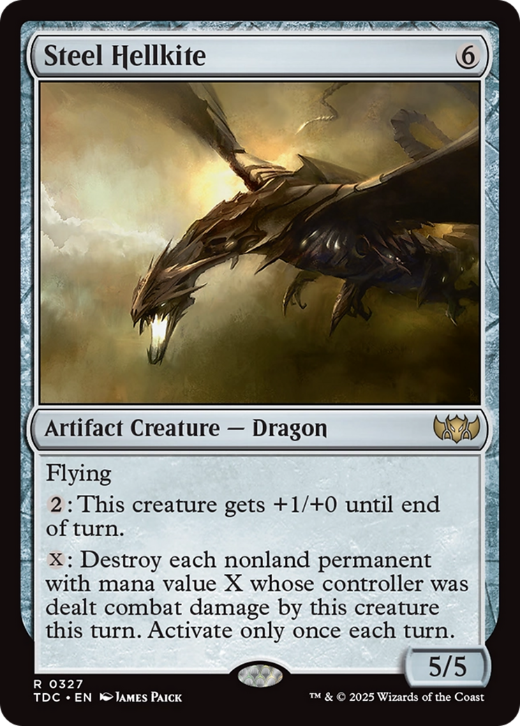 Steel Hellkite [Tarkir: Dragonstorm Commander] | L.A. Mood Comics and Games
