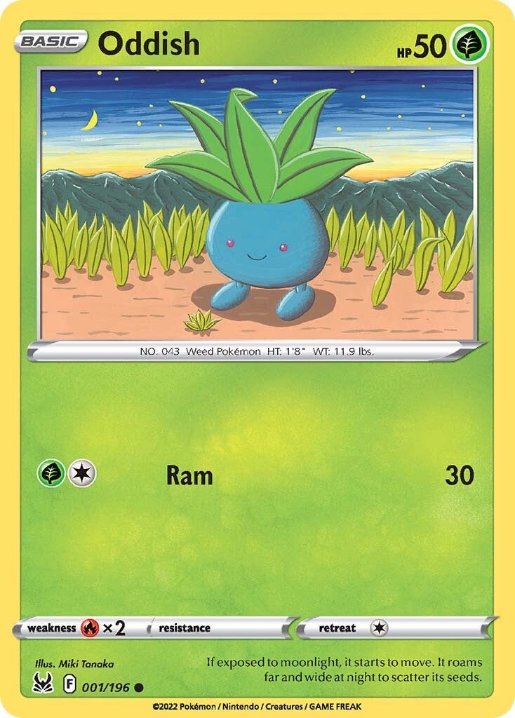 Oddish (001/196) [Sword & Shield: Lost Origin] | L.A. Mood Comics and Games