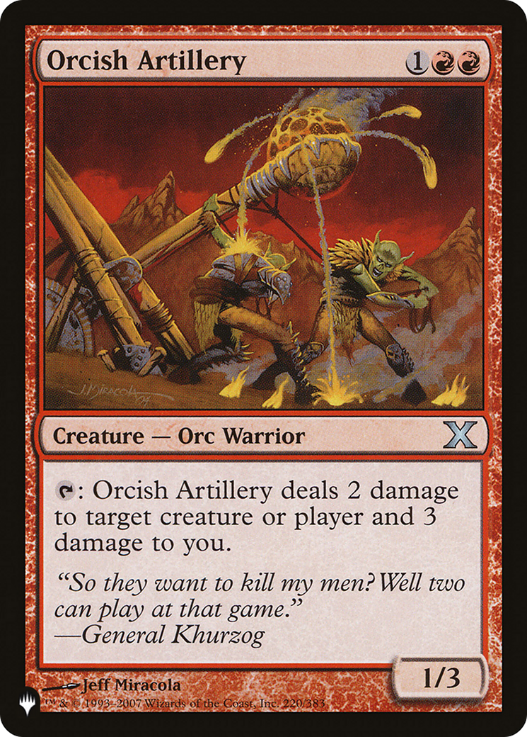 Orcish Artillery [The List] | L.A. Mood Comics and Games