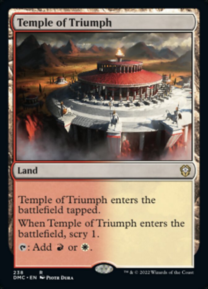 Temple of Triumph [Dominaria United Commander] | L.A. Mood Comics and Games