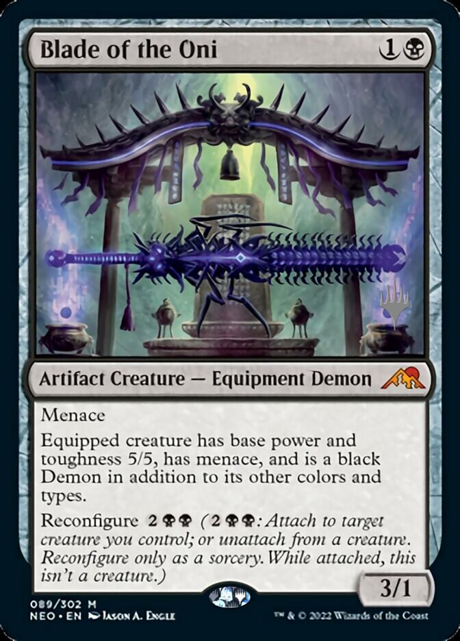 Blade of the Oni (Promo Pack) [Kamigawa: Neon Dynasty Promos] | L.A. Mood Comics and Games