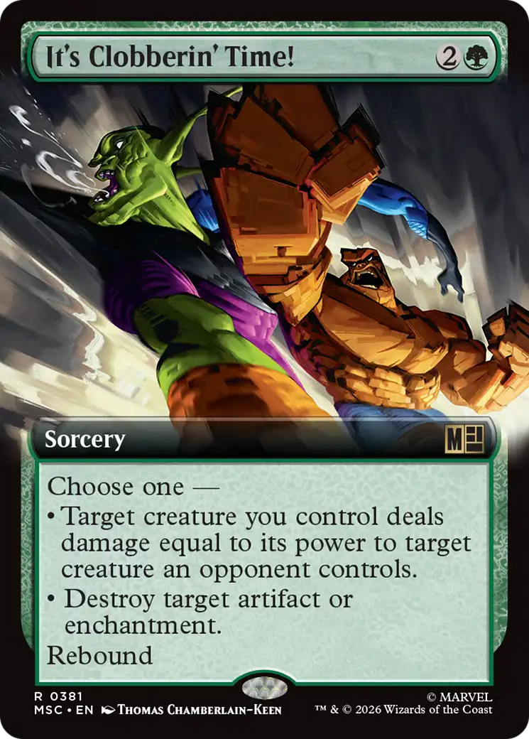 It's Clobberin' Time! (Extended Art) [Marvel Super Heroes Commander] | L.A. Mood Comics and Games